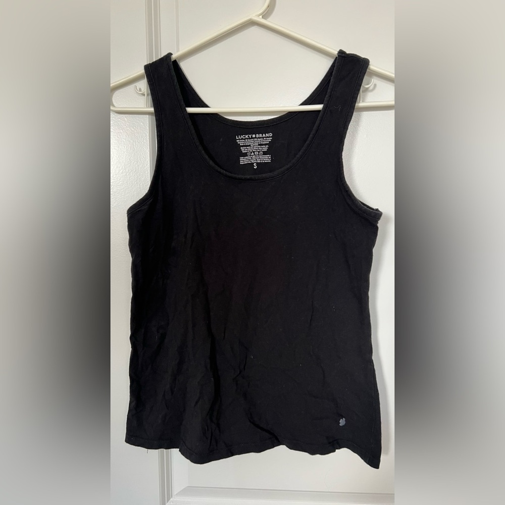 🌸3/$10) Lucky Brand Black Women's Tank Top